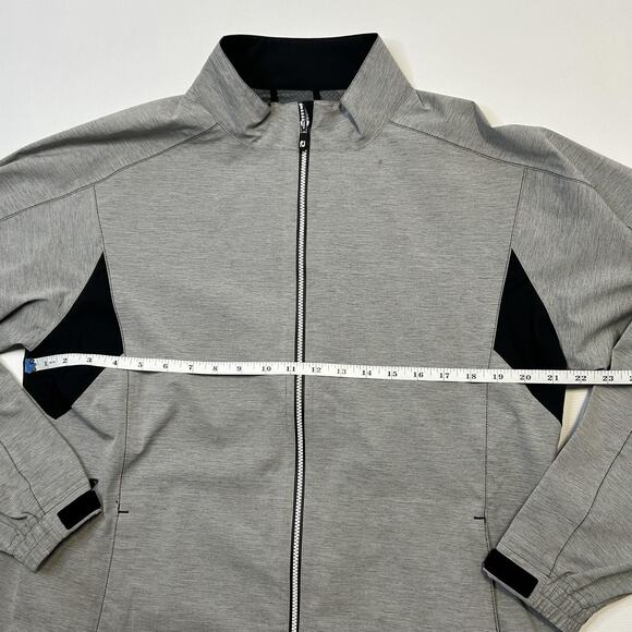 FootJoy DryJoys Golf Jacket Women's XL Gray Waterproof Windproof FJ Rain Shell - Picture 6 of 16